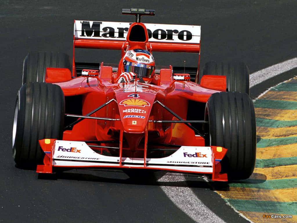The Fast and The Furious - A Red Ferrari F1 Car Wallpaper