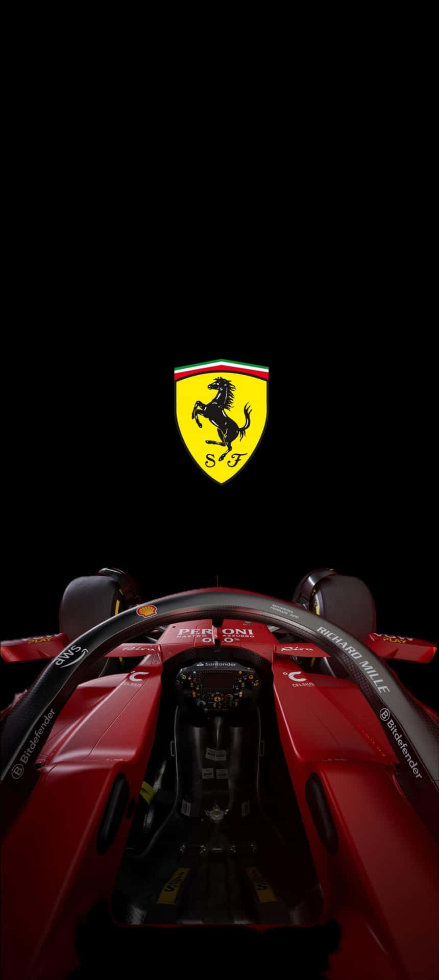 Ferrari F1 Cockpit Viewi Phone Wallpaper Wallpaper