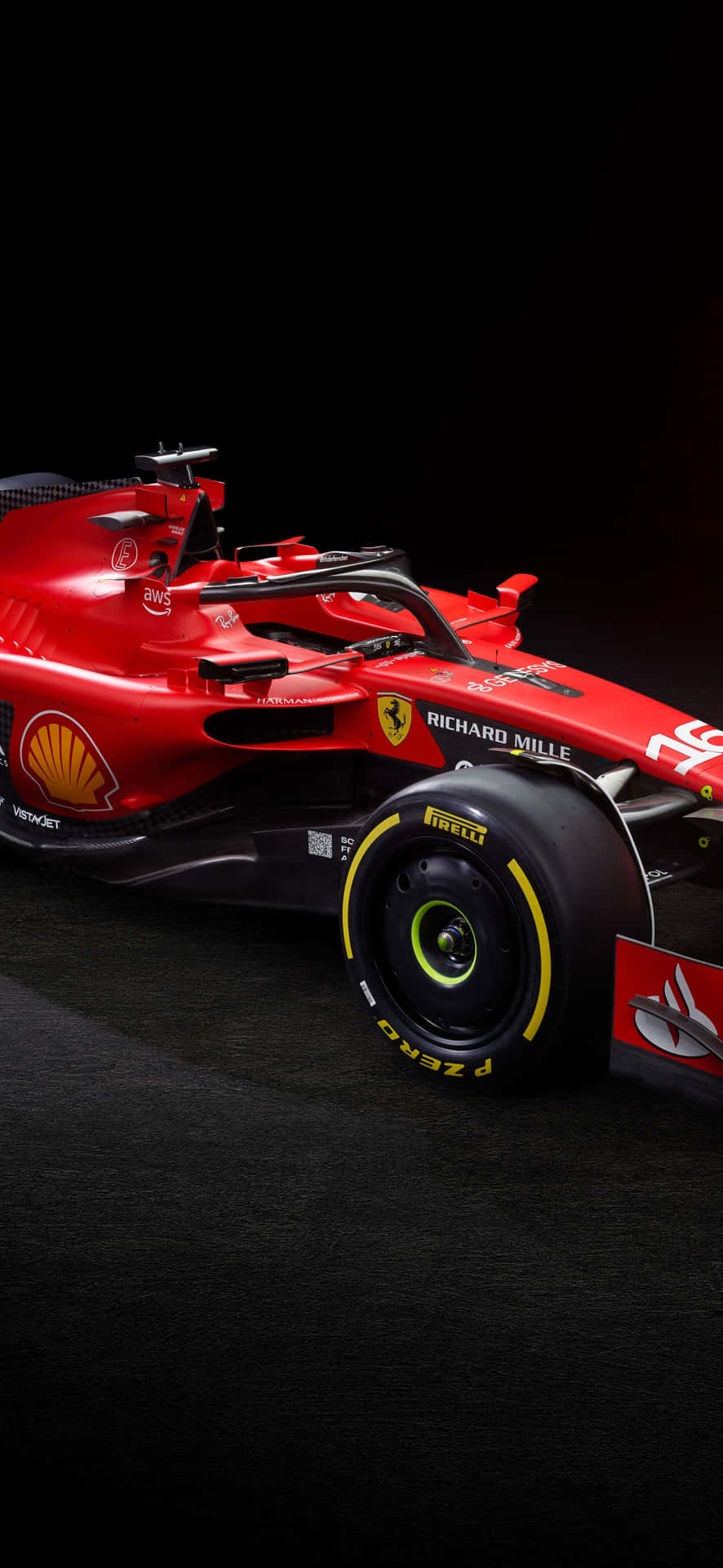 Ferrari F1 Racecar Side View Wallpaper