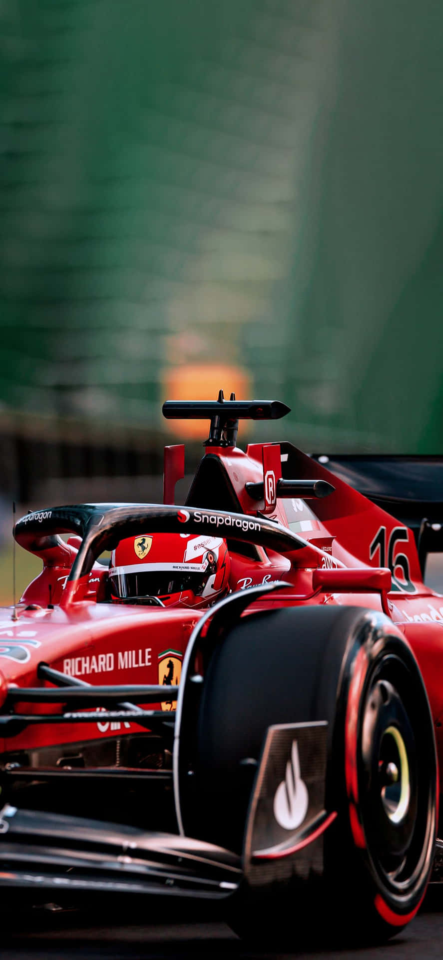 Ferrari F1 Racing Car Track Action Wallpaper