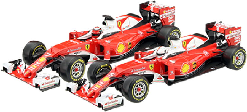 Ferrari F1 Racing Cars Formation PNG