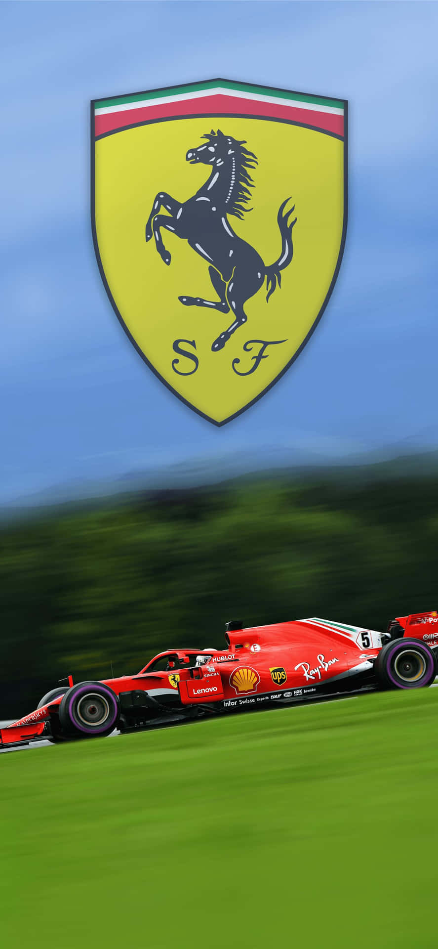 Ferrari F1 Racing Teami Phone Wallpaper Wallpaper