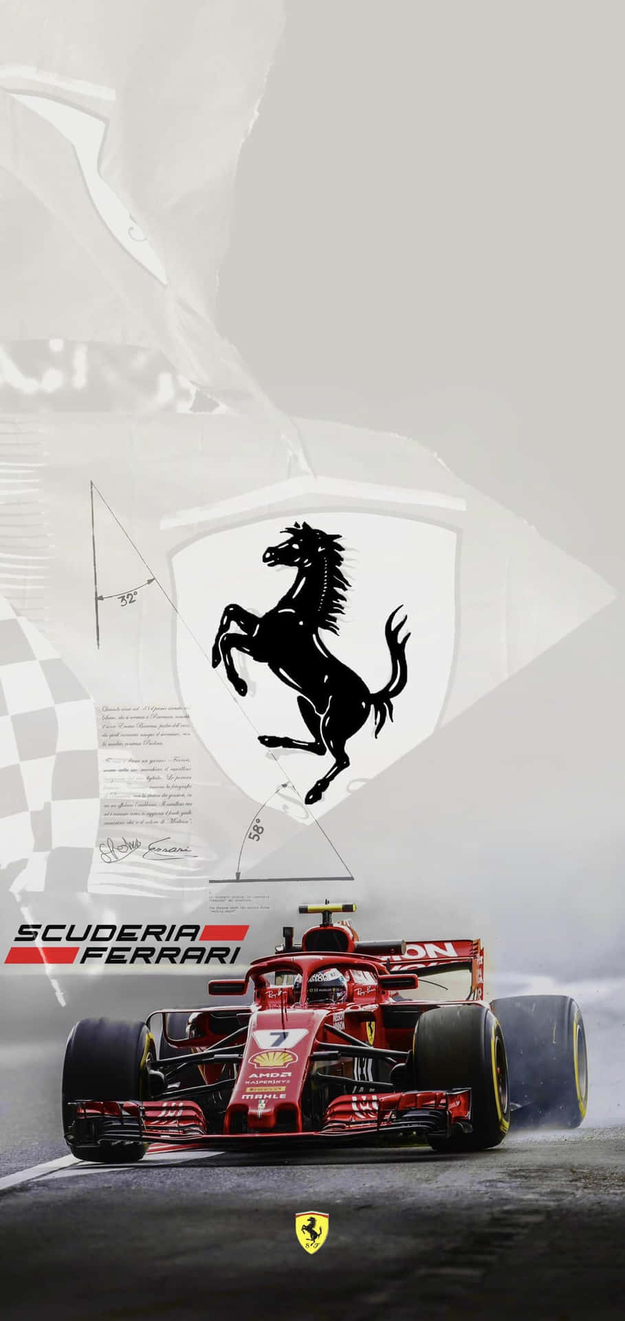 Ferrari F1 Racingi Phone Wallpaper Wallpaper