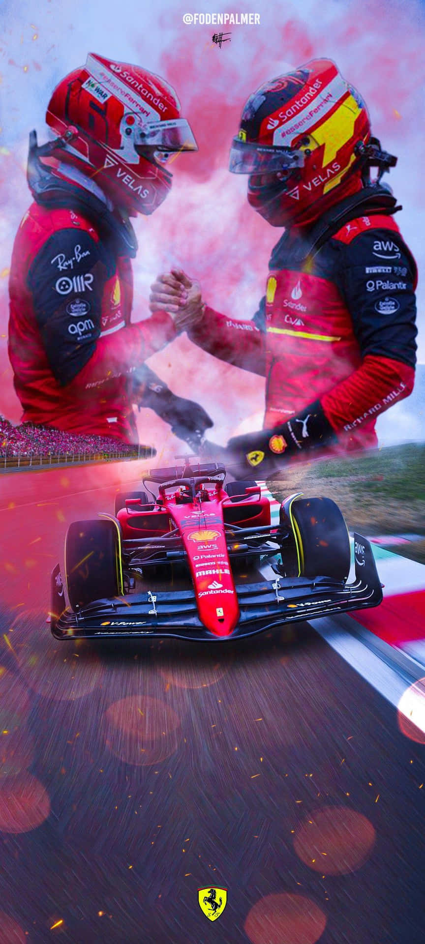 Ferrari F1 Team Celebration Wallpaper