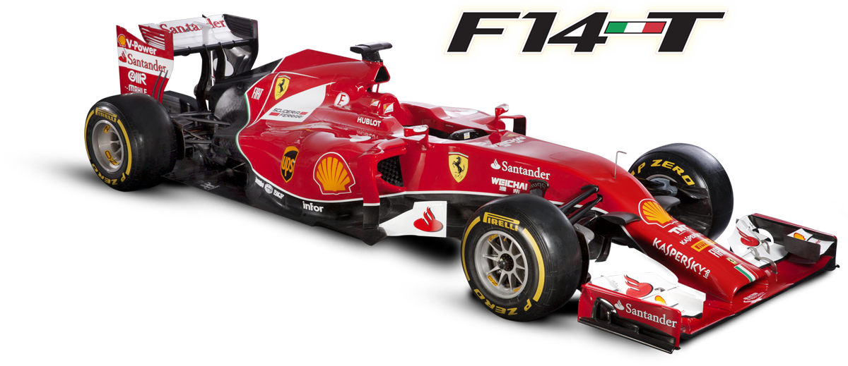 Ferrari F14 T Formula One Racecar PNG