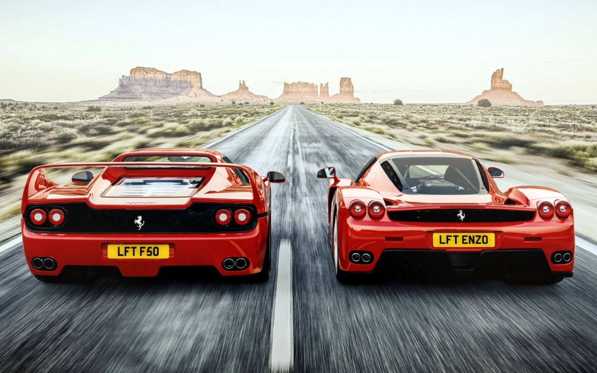 Ferrari F50 And Enzo Wallpaper