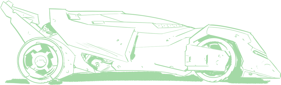 Ferrari Formula One Side View Outline PNG