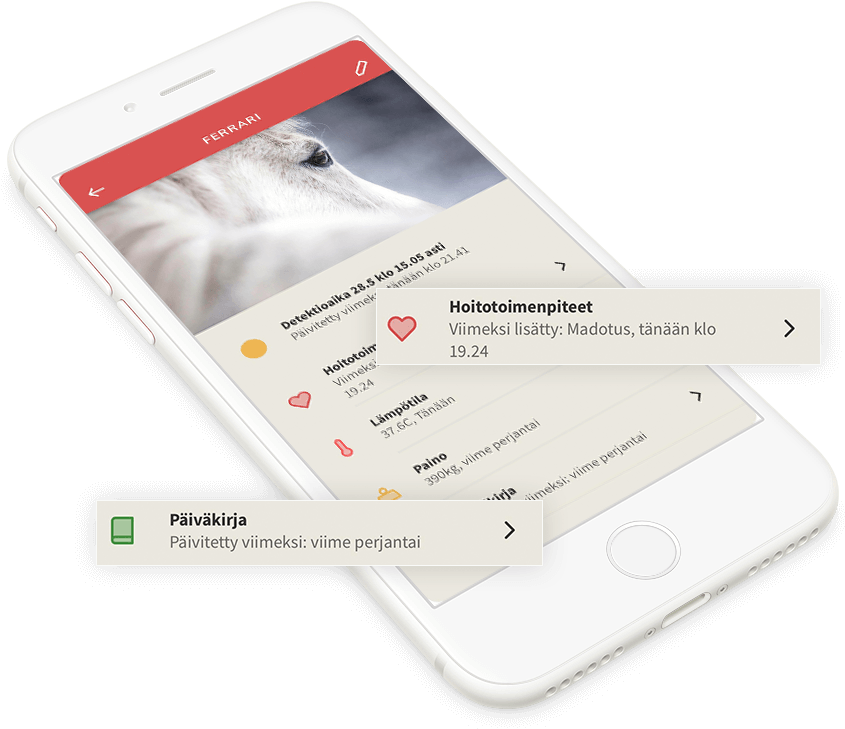 Ferrari Horse Health App Screen PNG