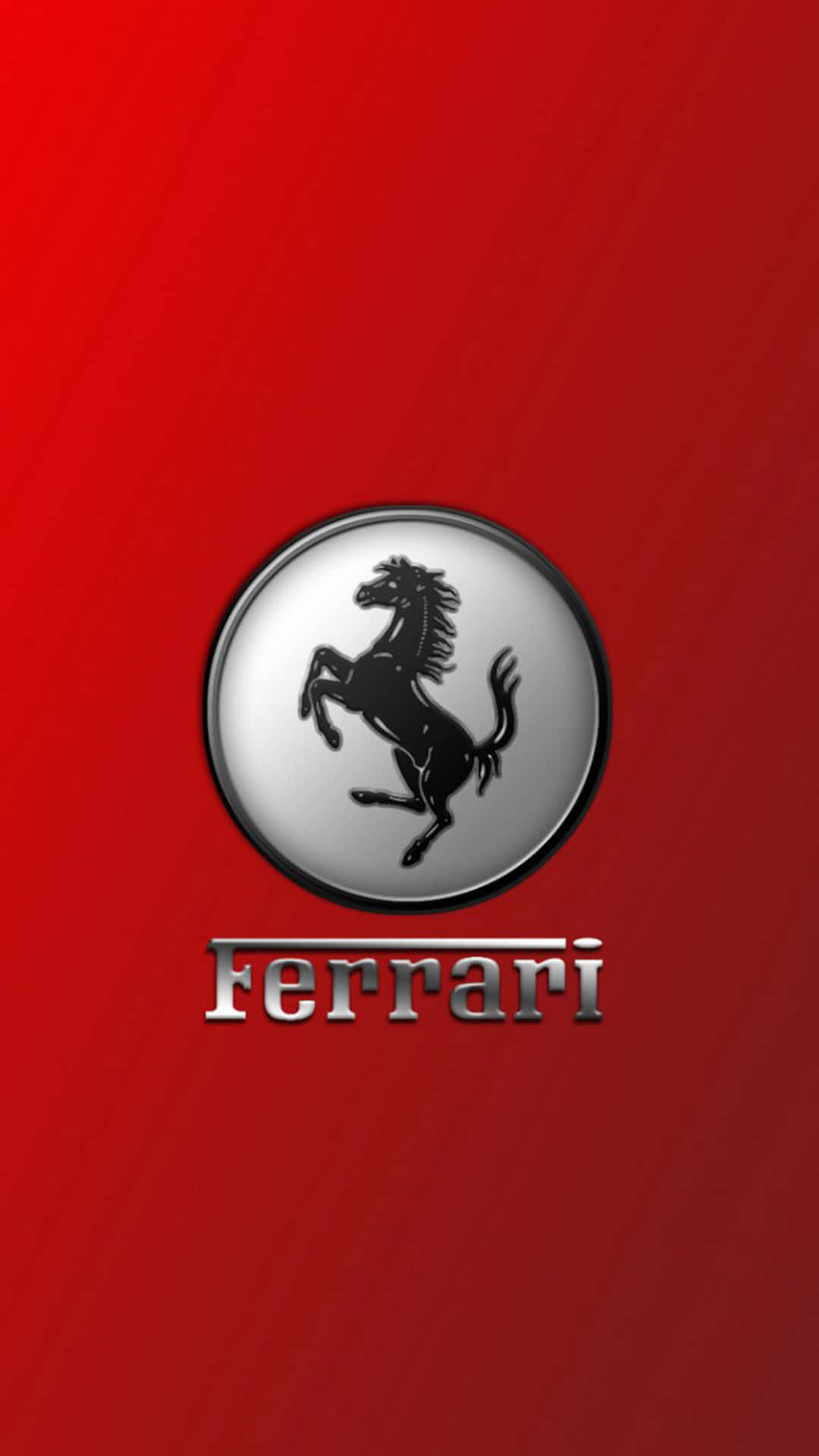 Sfondocon Il Logo Della Ferrari - Sfondi Della Ferrari Sfondo