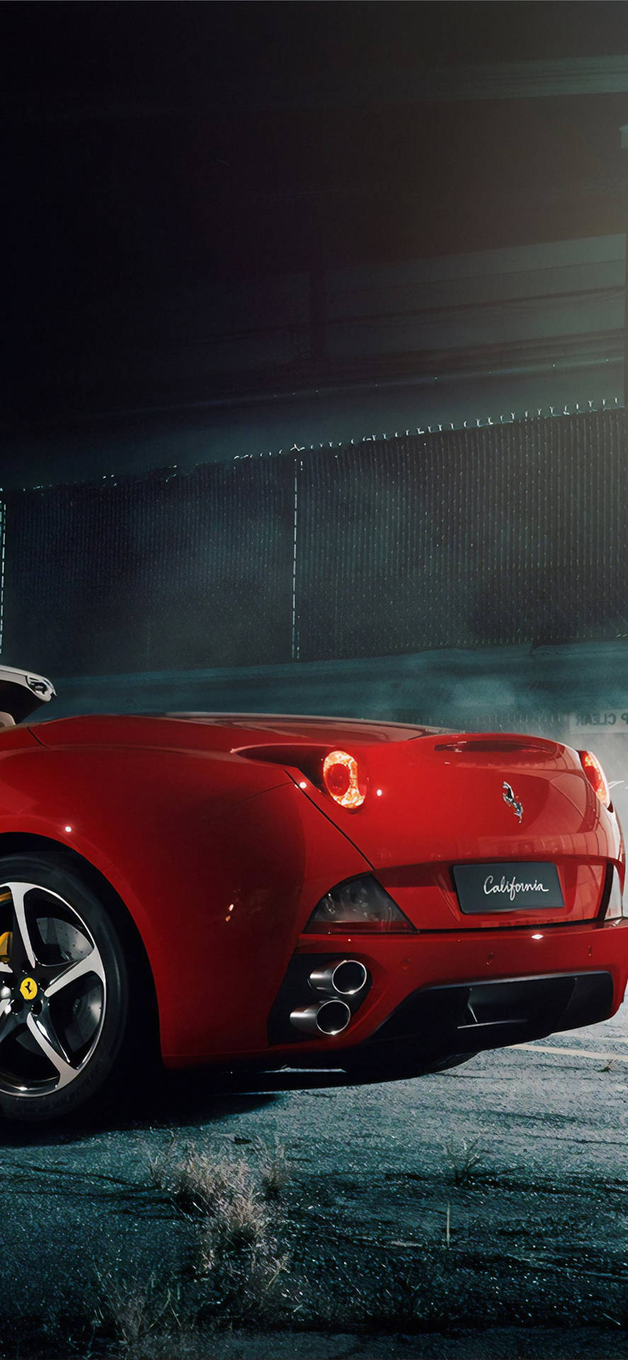 Automóvildeportivo California Ferrari En El Teléfono Fondo de pantalla
