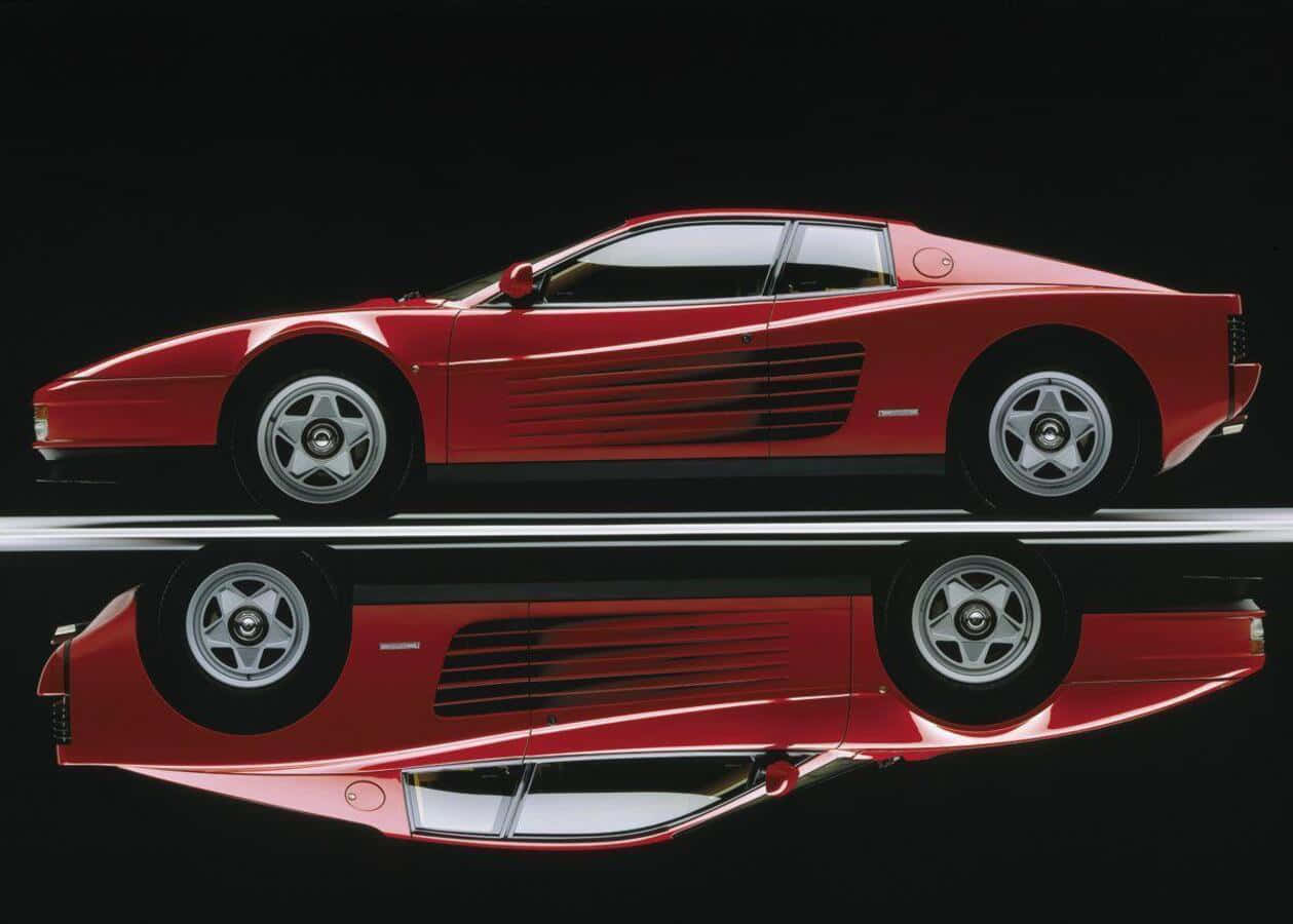 Ferrari Testarossa in Action Wallpaper