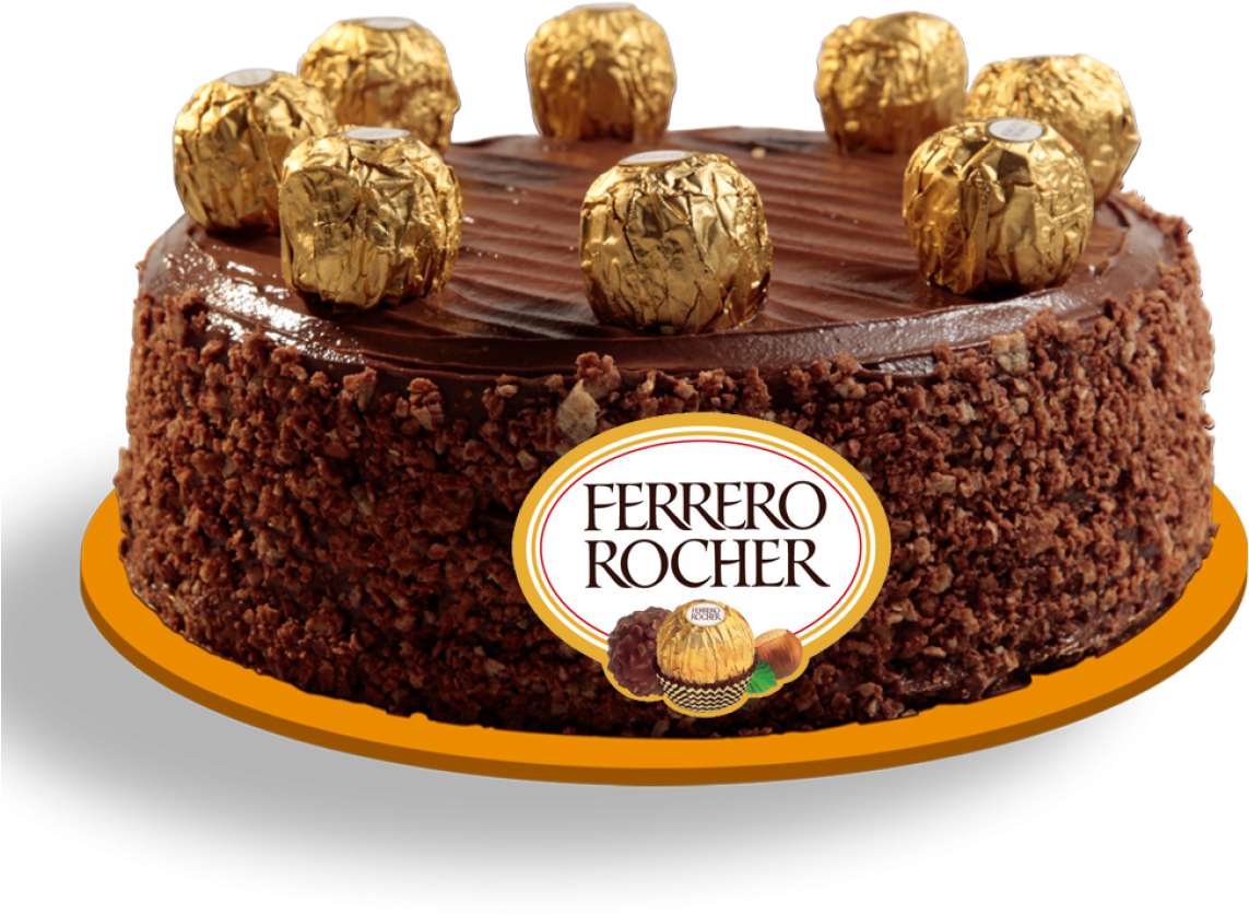 Ferrero Rocher Chocolate Cake Delicious PNG