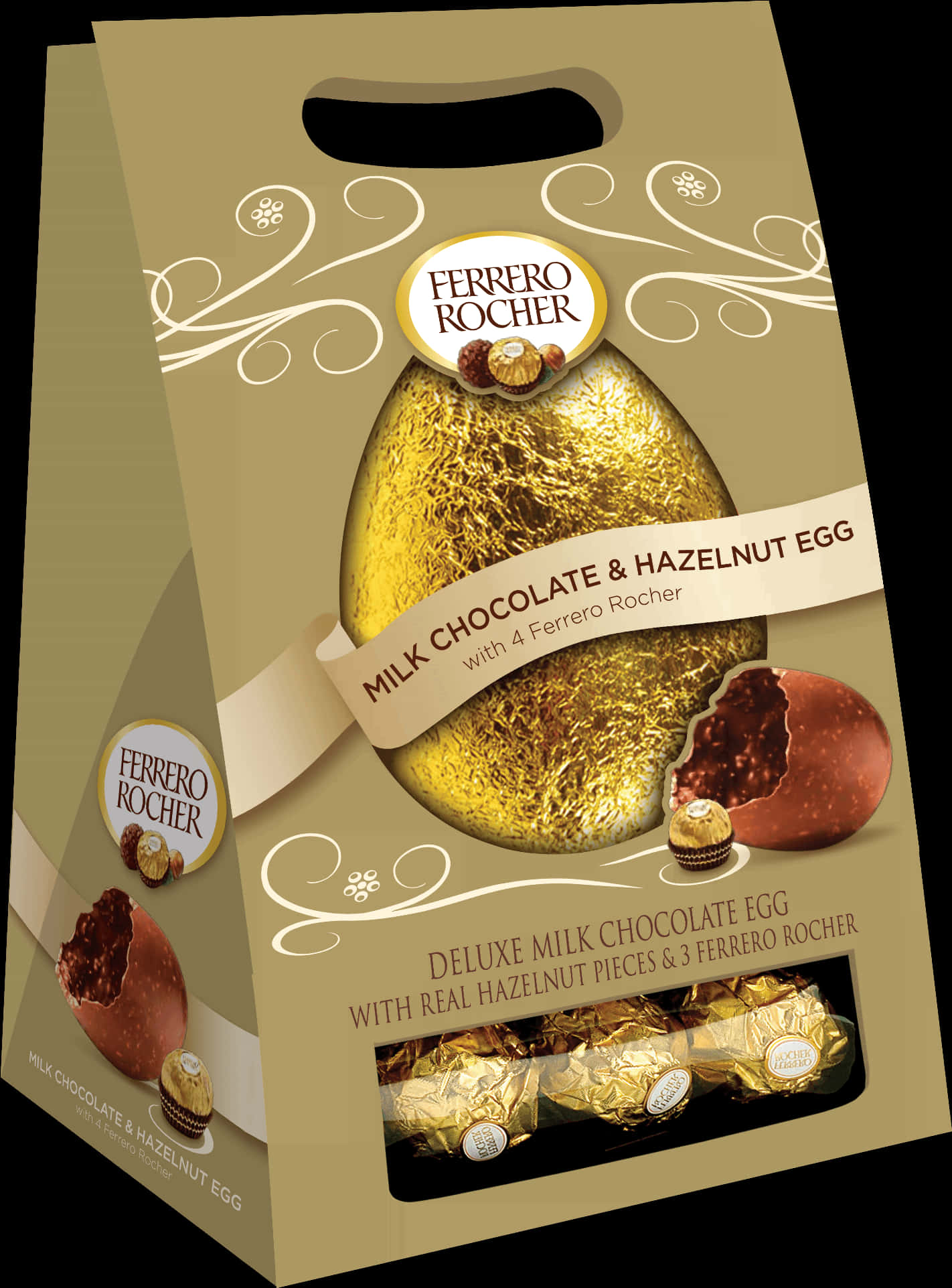 Ferrero Rocher Easter Egg Packaging PNG