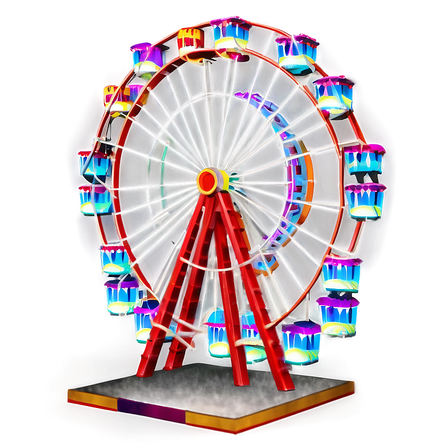 Ferris Wheel In Amusement Park Png 06122024 PNG