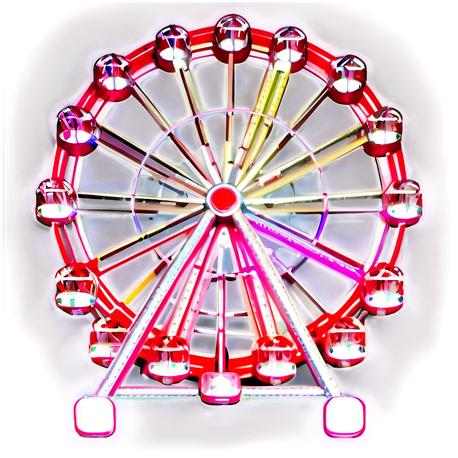 Ferris Wheel Neon Sign Png Uen65 PNG