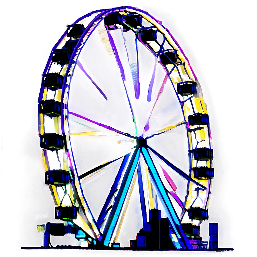 Ferris Wheel Sunset Silhouette Png 18 PNG