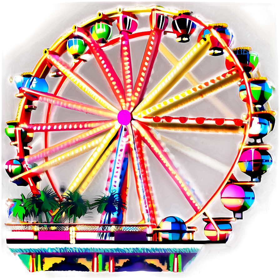 Ferris Wheel Sunset Silhouette Png Flx57 PNG