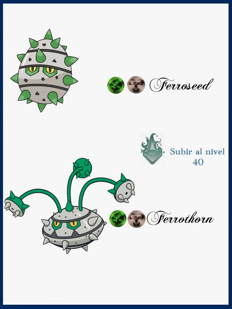 Caption: The Evolution - Ferroseed to Ferrothorn in the world of Pokemon Wallpaper