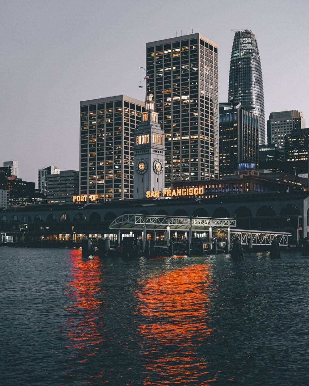 Ferry Building San Francisco Iphone Wallpaper