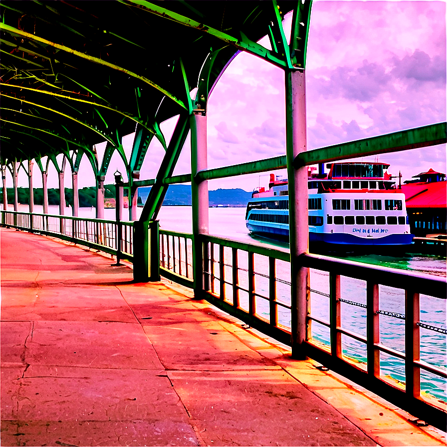 Ferry Terminal Graphic Png 06252024 PNG