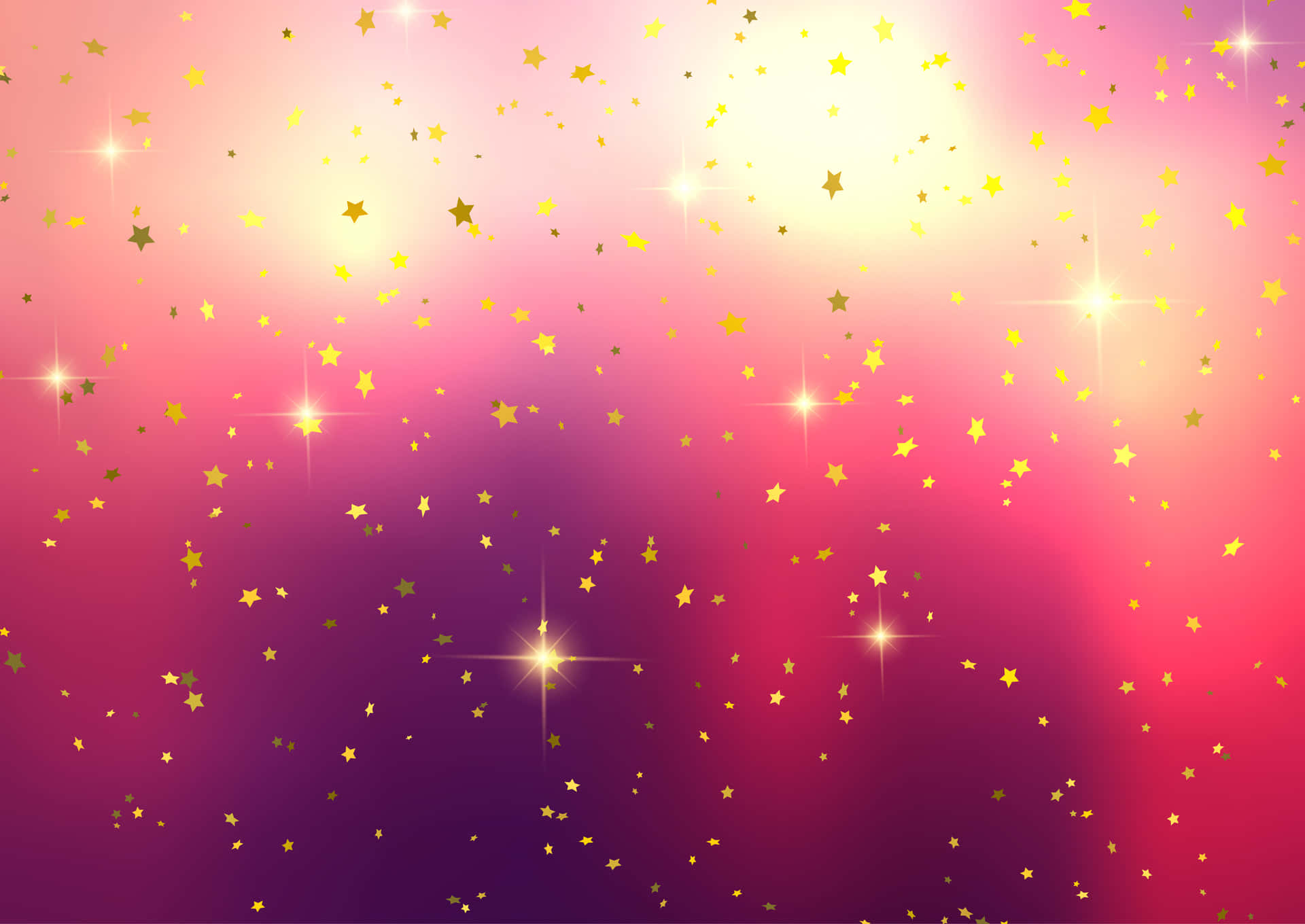 A Purple And Pink Background With Stars And Glitter