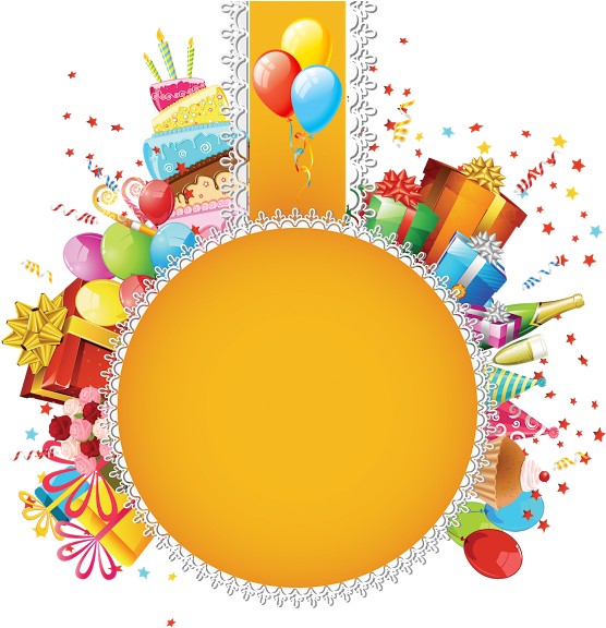 Festive Birthday Background Template PNG