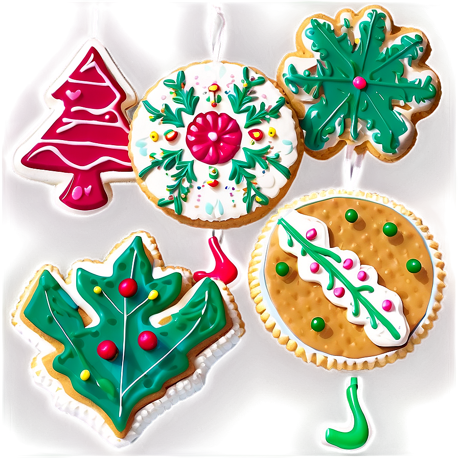 Festive Biscuit Decorations Png Rhh PNG