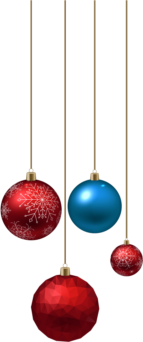 Festive Christmas Balls Hanging.png PNG