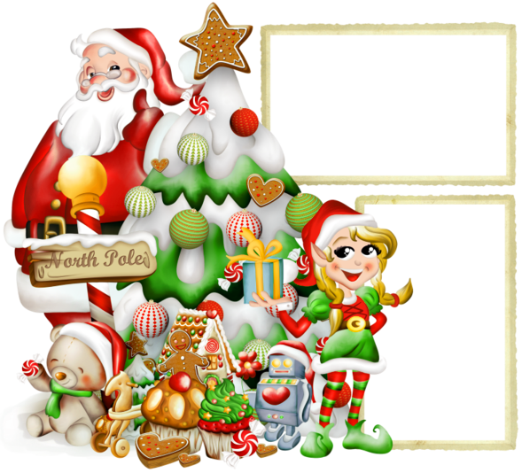 Festive Christmas Celebration Clipart PNG