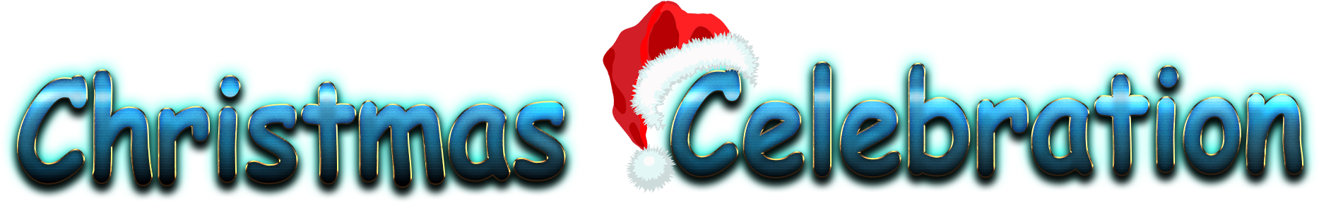 Festive Christmas Celebration Text PNG