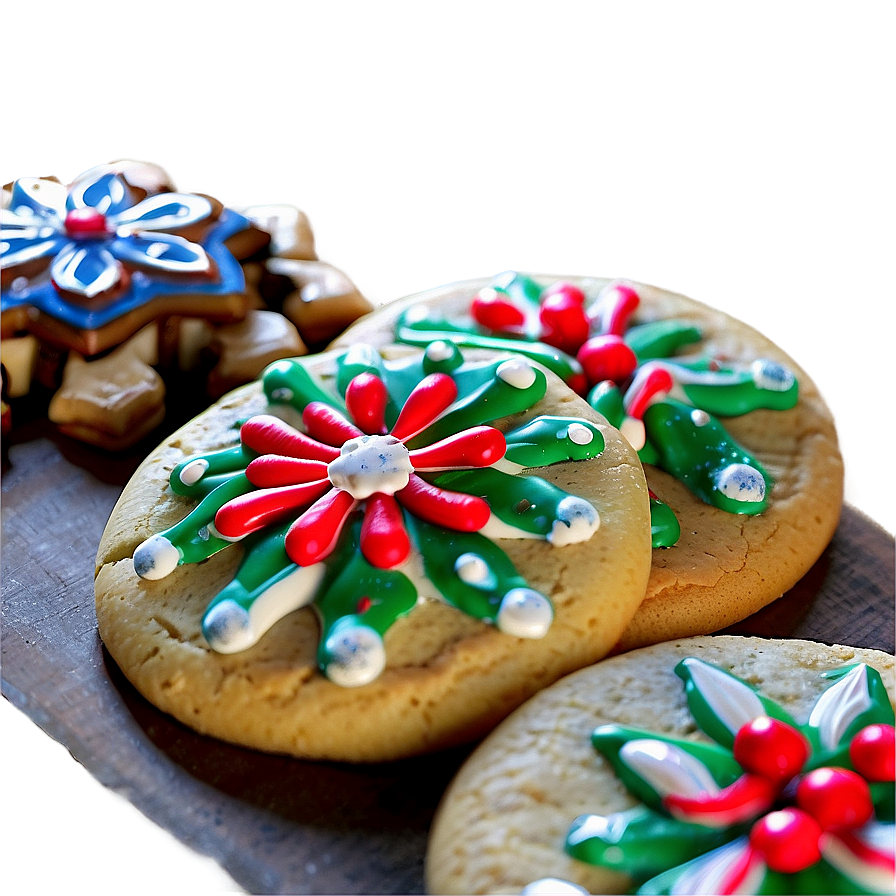 Festive Christmas Cookie Decoration Png Mng31 PNG