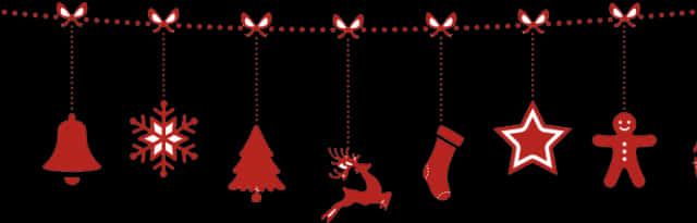 Festive Christmas Garland Decoration PNG