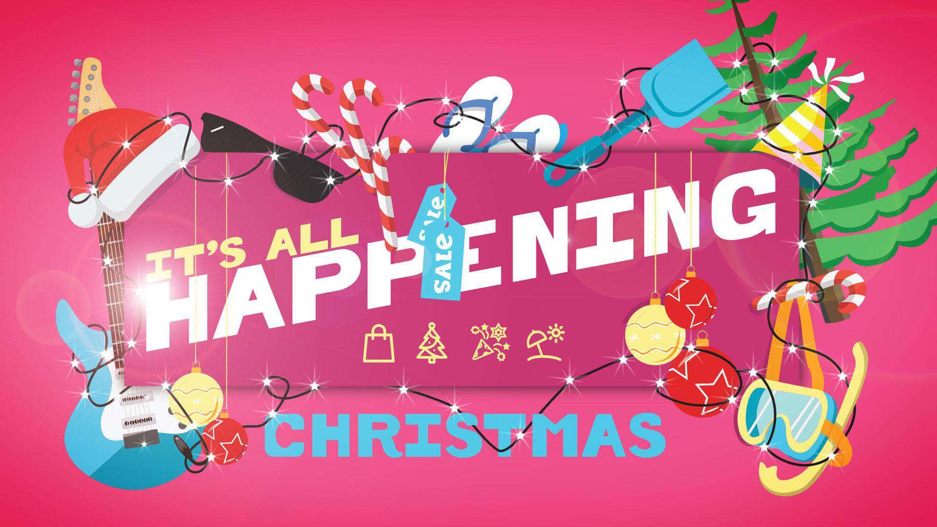 Pengumuman Penjualan Natal Meriah Wallpaper