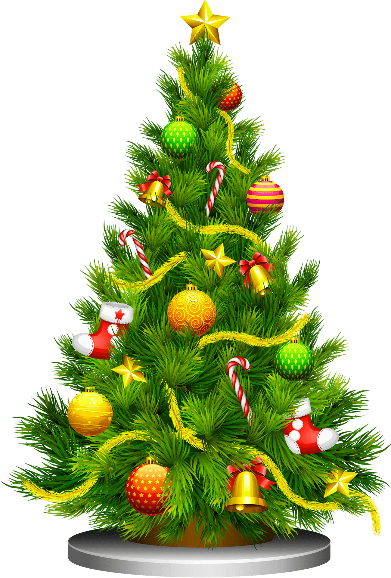 Festive Christmas Tree Decoration.png PNG