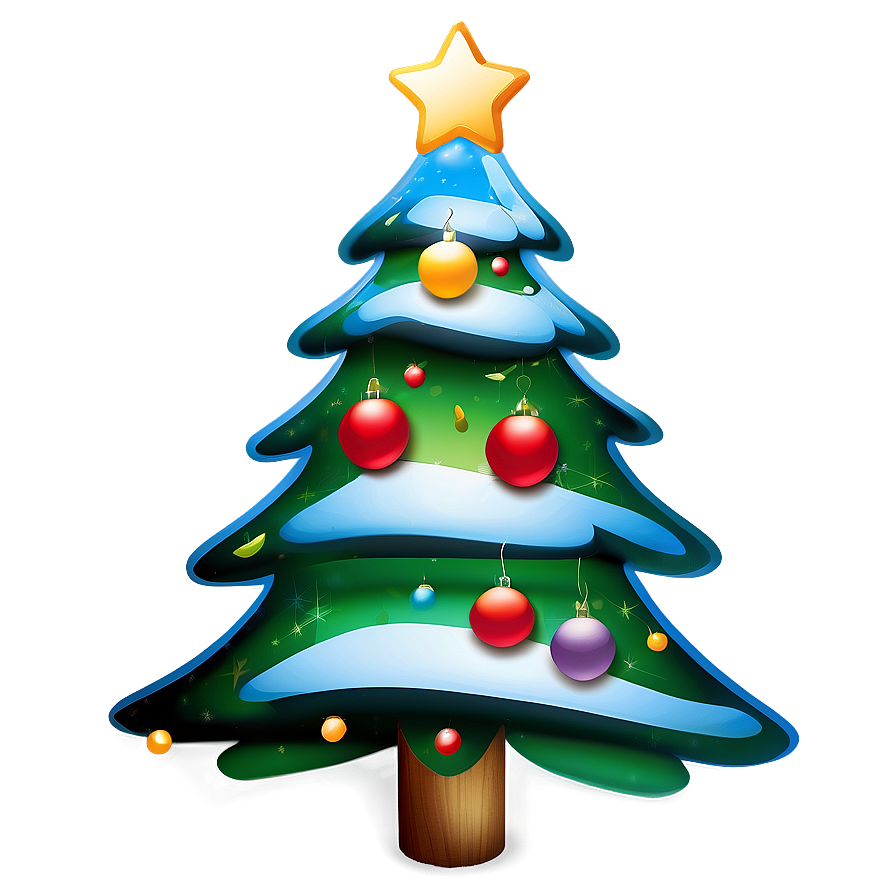 Festive Christmas Tree Png 04292024 PNG