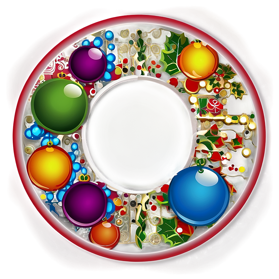 Festive Circle Pattern Png Keb PNG