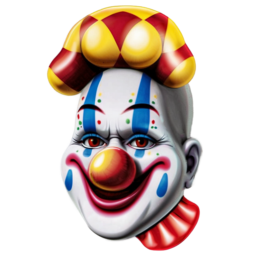 Festive Clown Face Design Png Jkq PNG