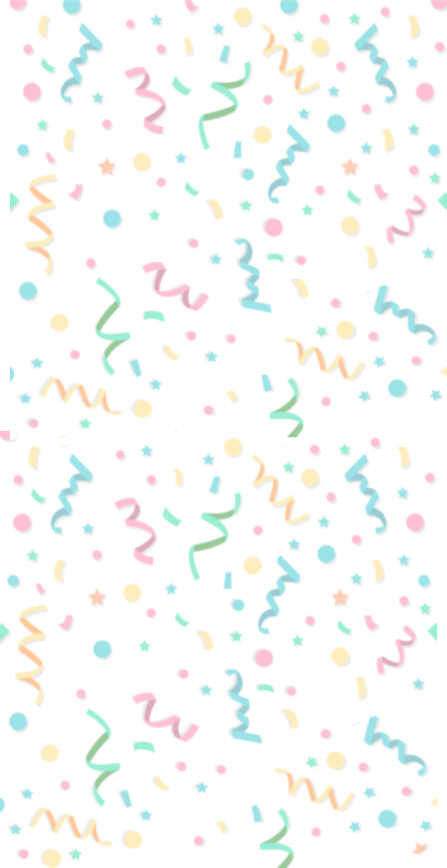 Festive Confetti Birthday Background PNG