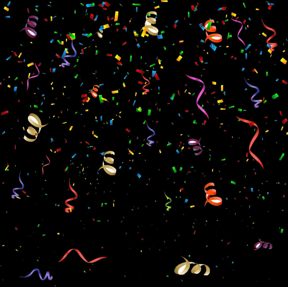 Festive Confetti Celebration PNG