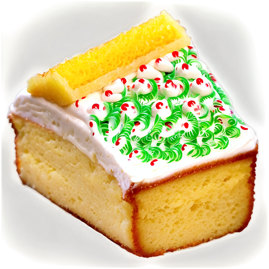 Festive Cream Filled Snack Cake PNG