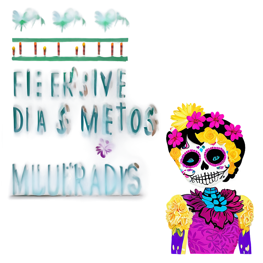 Festive Dia De Los Muertos Parade Png 13 PNG