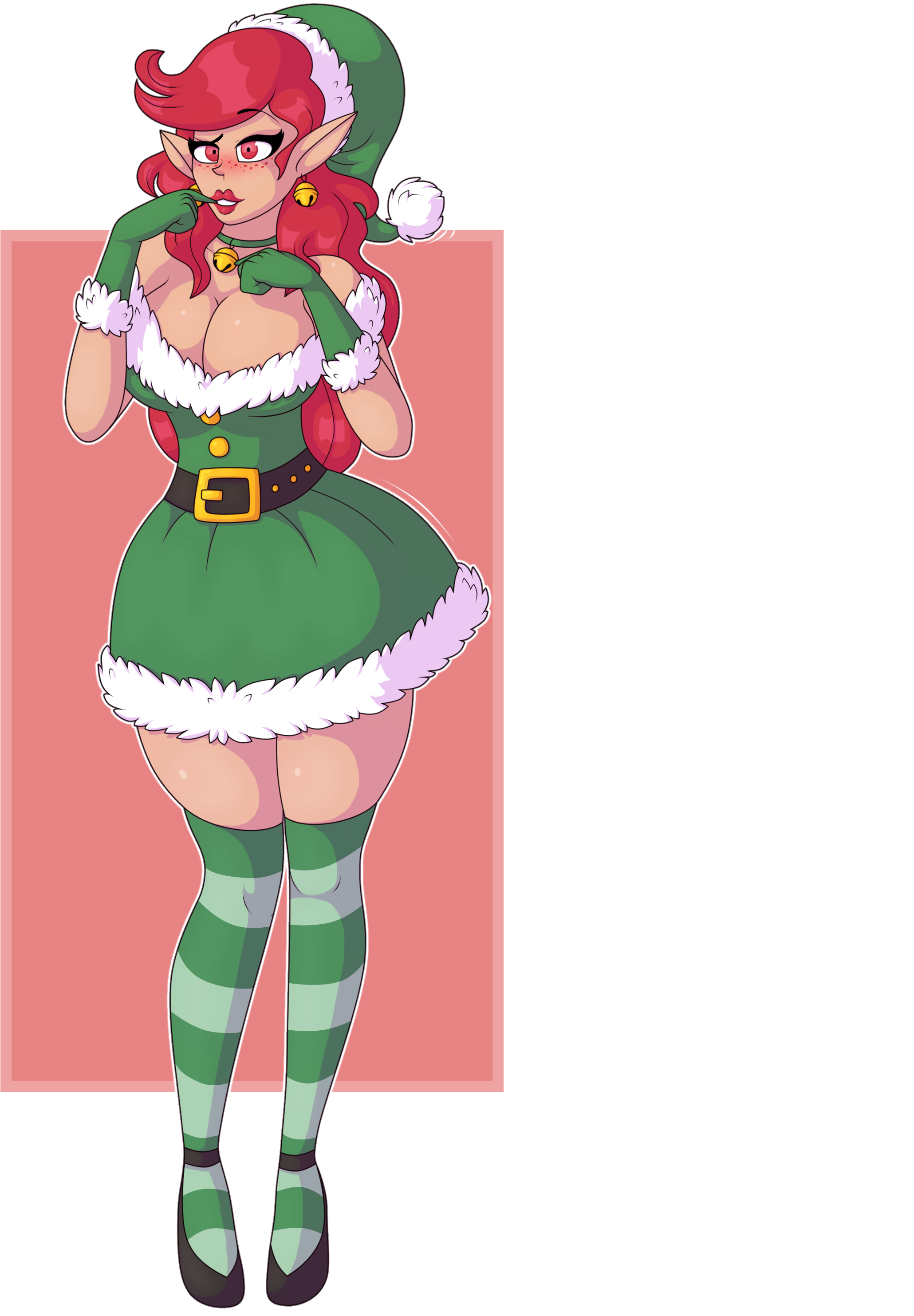 Festive_ Elf_ Costume_ Anime_ Style PNG
