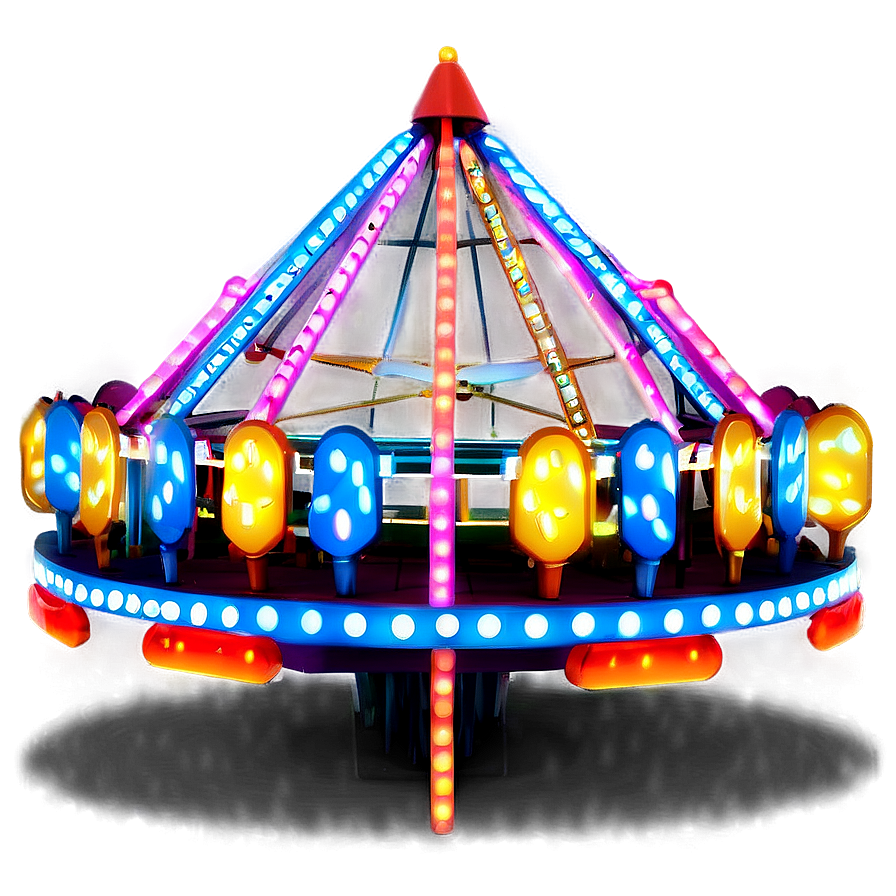 Festive Ferris Wheel With Lights Png Dmx PNG