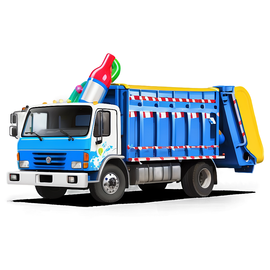 Festive Garbage Truck Png Wqr59 PNG