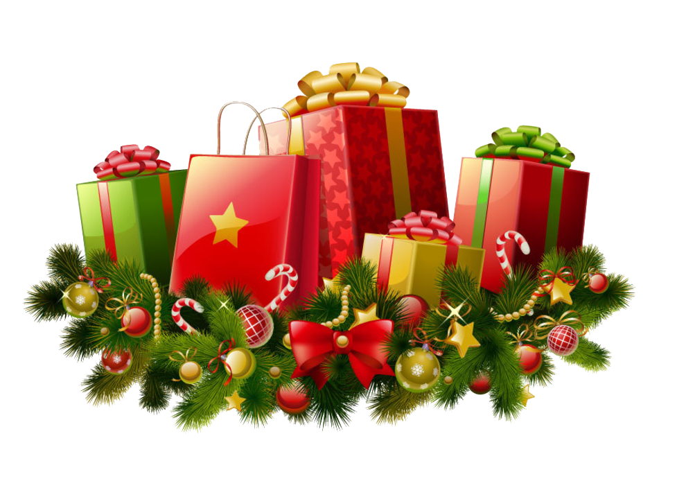 Festive Giftsand Decorations PNG
