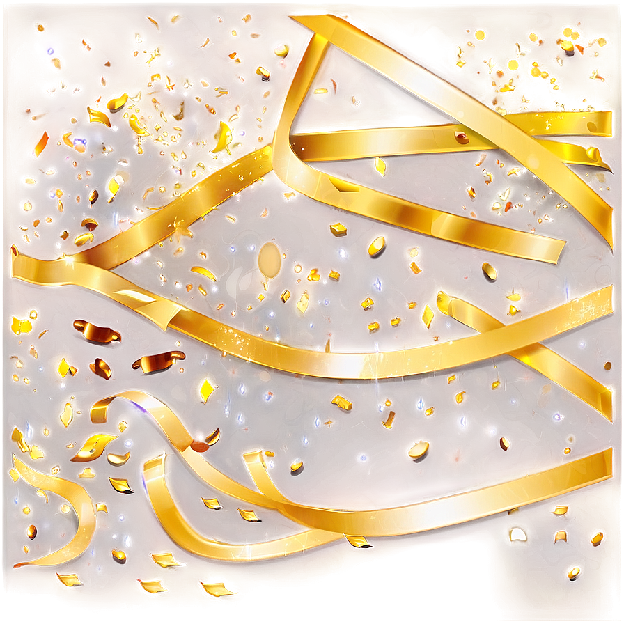 Festive Gold Confetti Png Xhy14 PNG