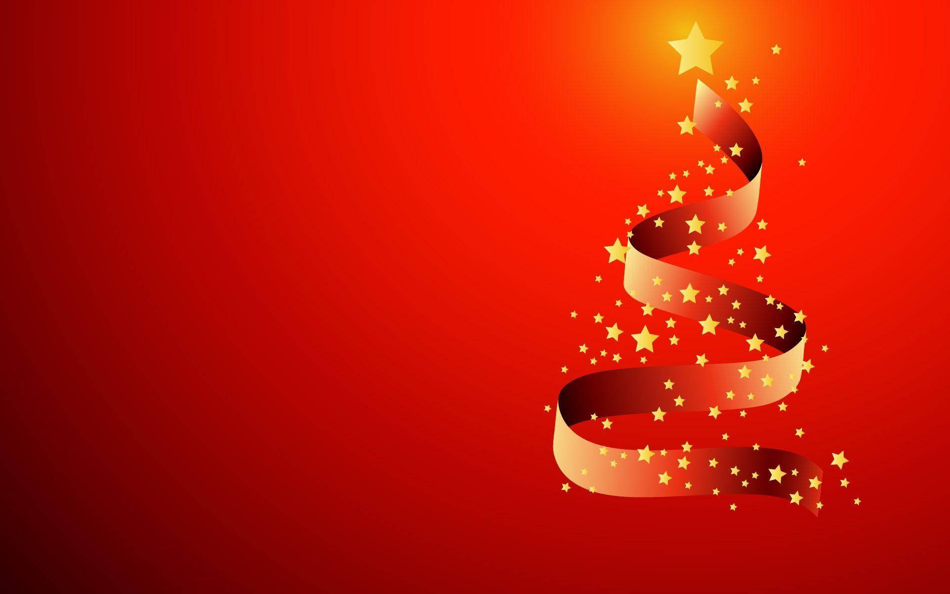 Festive Happy New Year In Red Wallpaper