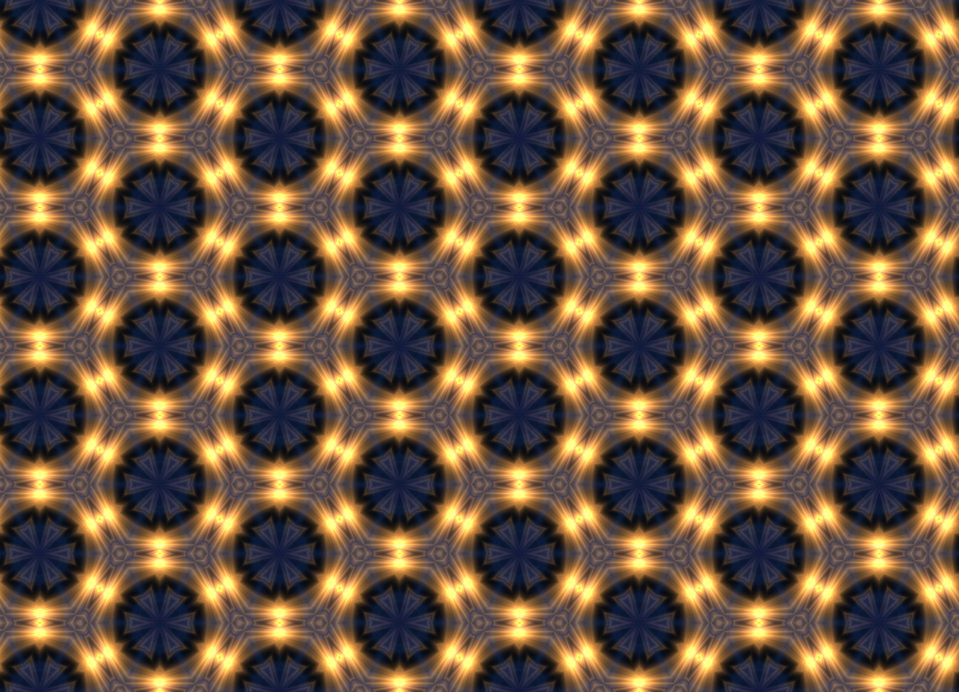 Festive Hexagon Lights Wallpaper