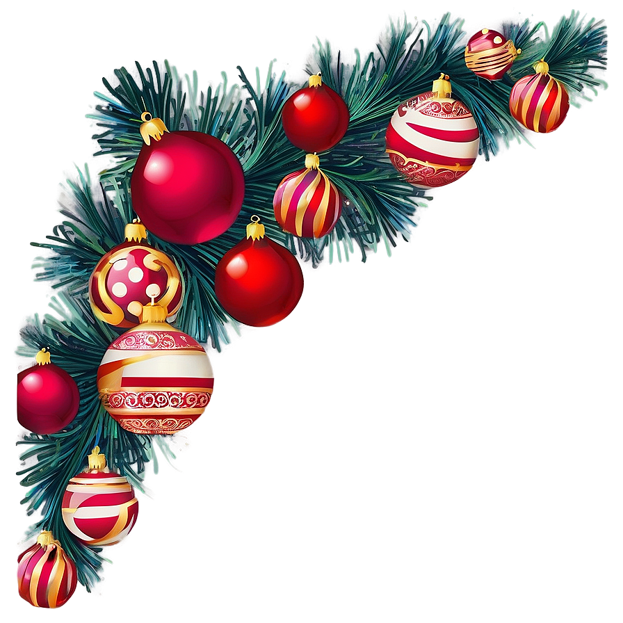 Festive Holiday Border Png 06132024 PNG