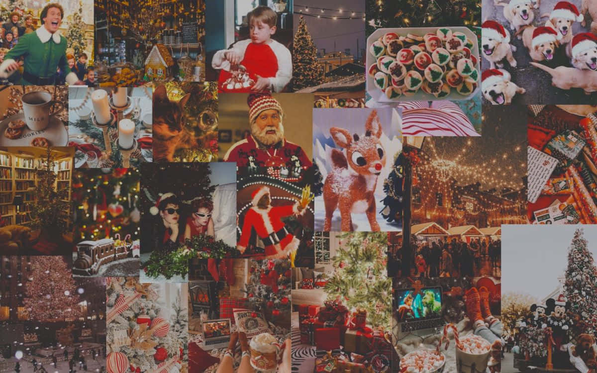 Festive Holiday Collage.jpg Wallpaper